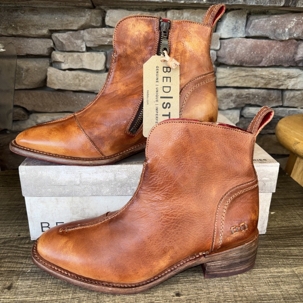 Bedstu Women's Tabitha Boots Tan Driftwood 8.5 NWB Cobbler Series - Picture 8 of 12